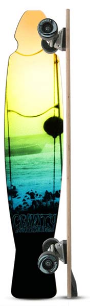 Gravity Skateboards - Baja Daze 47 Inch Hyper Carve 2 Longboard